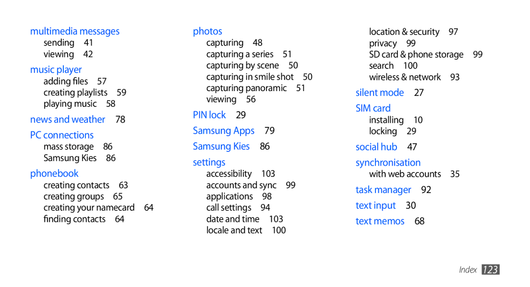 Samsung GT-S5670HKAXEV, GT-S5670HKAECT, GT-S5670HKATHR, GT-S5670PWAKSA 103, 100, Wireless & network , With web accounts  